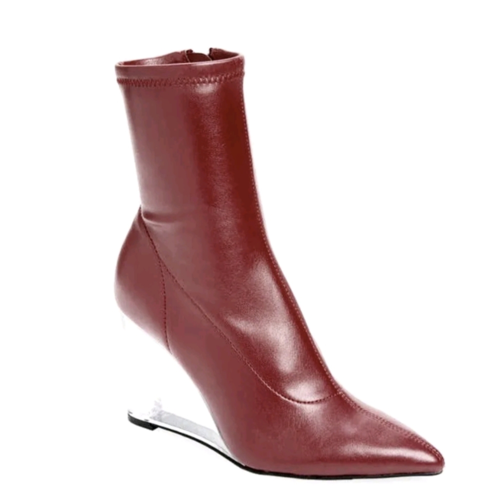 Chic Burgundy Ankle Boots